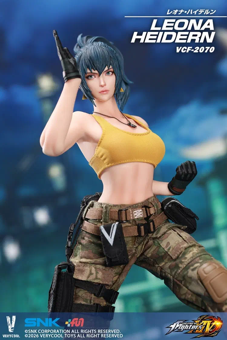 VERYCOOL Leona Heidern 1/6 close-up head sculpt